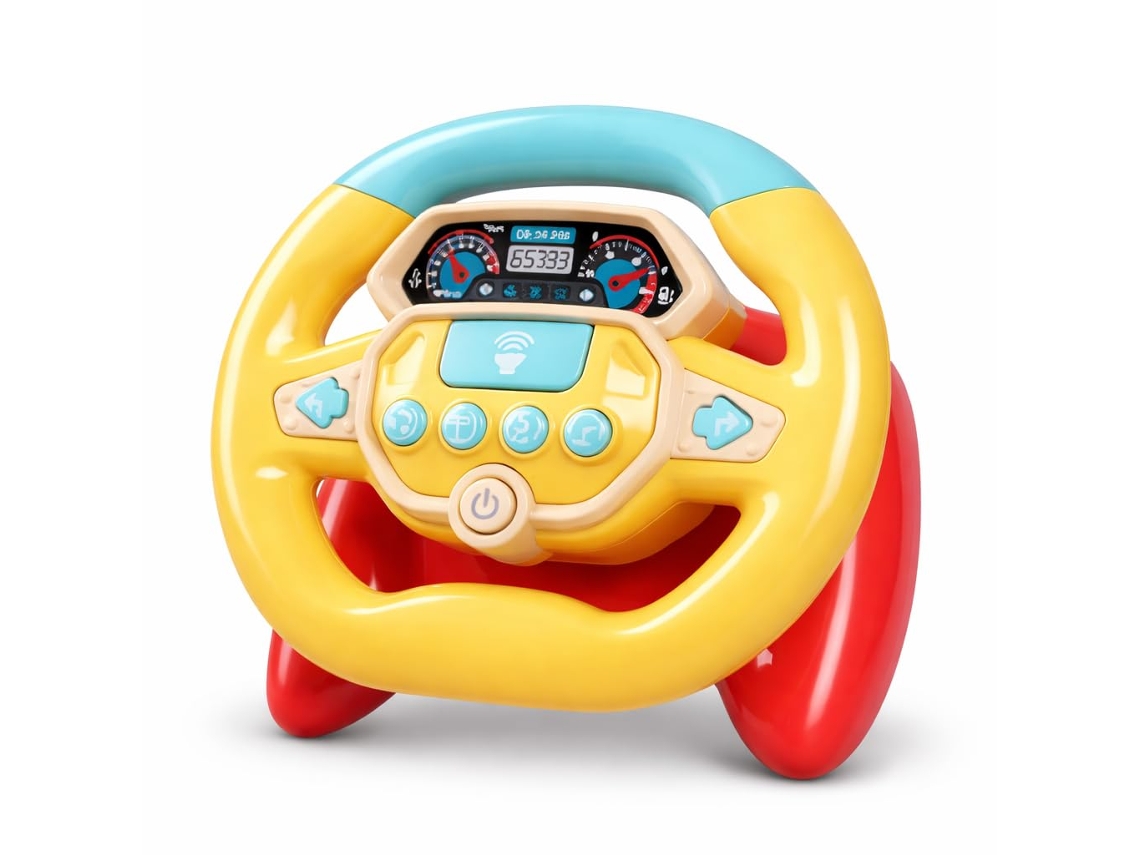 Volante Brinquedo Musical CHRUI com Luz e Som (amarelo)