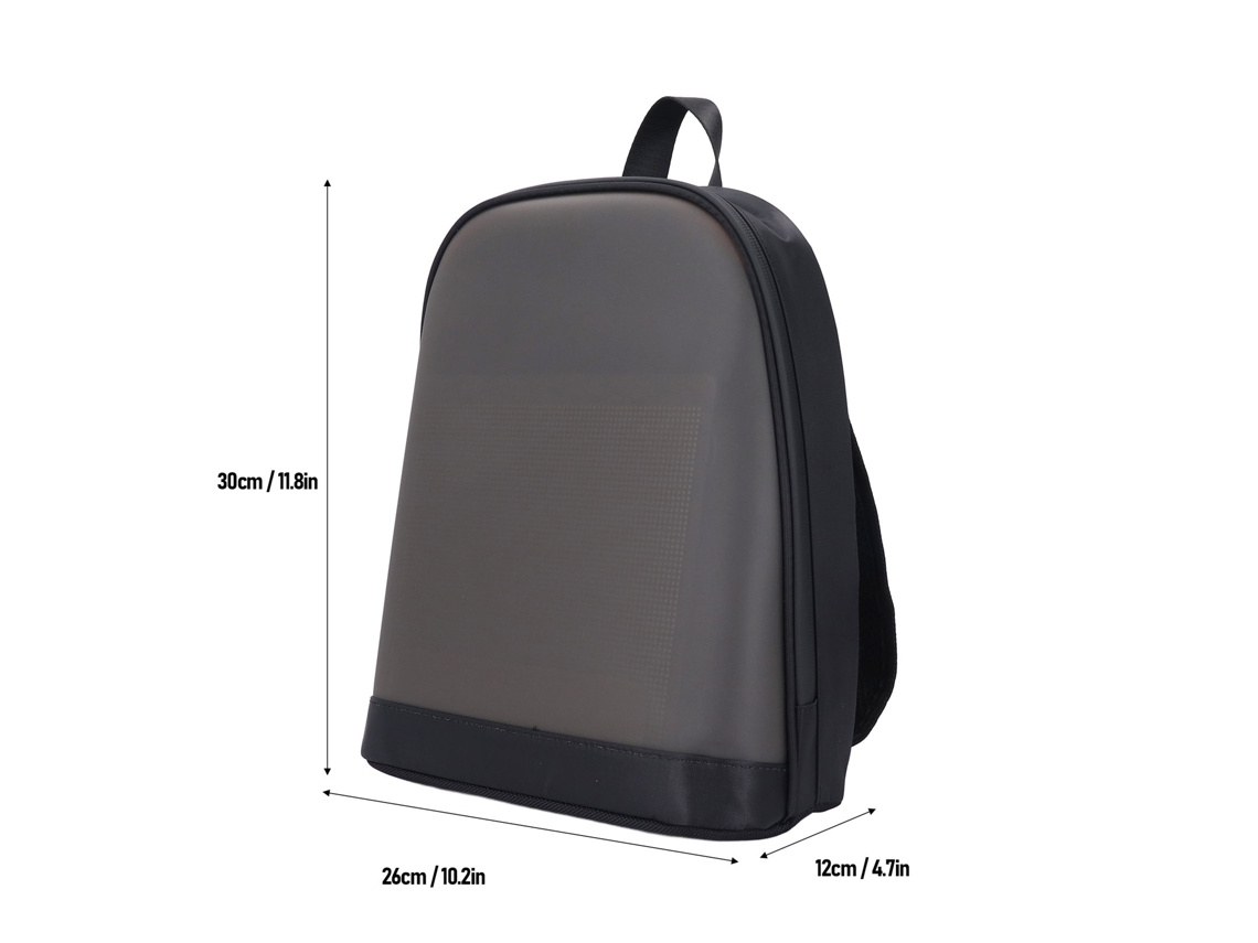 Laxiscreed Mochila De Viagem Com Led Programável E Ecrã A Cores Para Controlo Personalizado