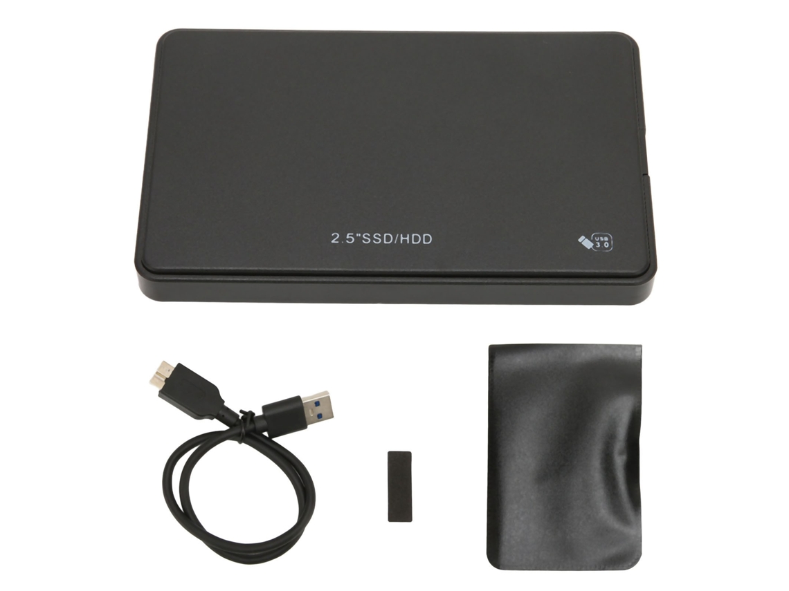 Gabinete Para Hd Ssd 2.5 Polegadas Preto Usb 3.0 Compatível Com Discos Rígidos Mecânicos Sata 2.5 Polegadas