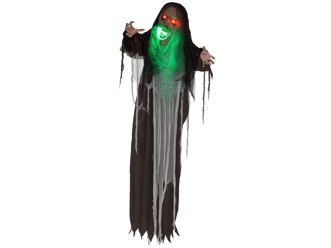 Monstro Verde Halloween 183cm Com Som Assustador