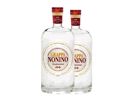 Aguardente Grappa NONINO Vendemmia Klares Destillat Garrafa Medium (0.5 L - 2 Unidades)