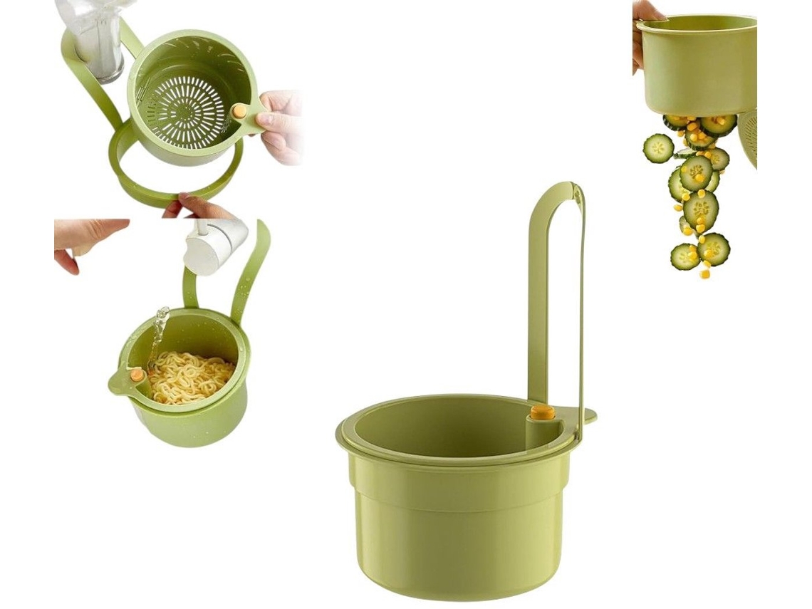 Cesto Escorredor De Parede, Filtro De Pia, Bandeja Coletora Ajustável Para Alimentos, Escorredor De Canto, Adequado Para Cozinha, 14,2 X 8,3 Cm Verde