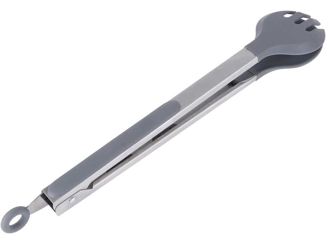 Pinça Multifuncional Vicasky Em Aço Inoxidável Com Ponta De Silicone Antiderrapante Para Churrasco, Saladas, Culinária E
