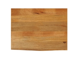 Vidaxl Tampo De Mesa C/ Borda Viva 90x60x3,8 Cm Mangueira Maciça
