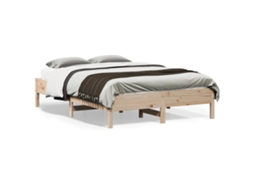 Vidaxl Cama Sem Colchão 120x190 Cm Madeira De Pinho Maciça