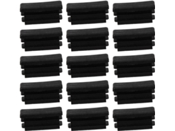 Kichvoe Tampas Quadradas Para Pés De Móveis 10x30 Mm, Conjunto De 100 Peças, Tampas De Tubo Plástico Preto, Inserções
