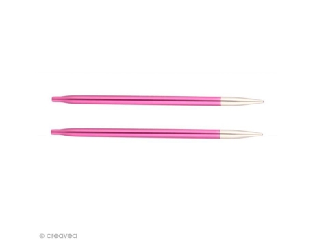 Agulhas Circulares Intercambiáveis Knitpro Fúcsia 5 Mm Conforto Flexibilidade Knit Pro