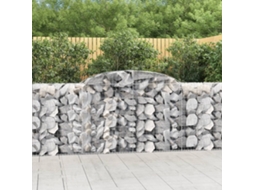 Vidaxl Cestos Gabião Arqueados 20 Pcs 300x50x100/120 Ferro Galvanizado