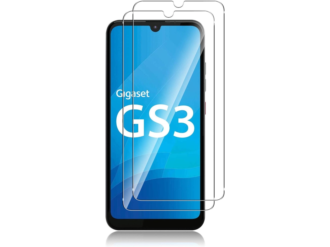 Conjunto de Películas de Ecrã Dureza Filme Antiarranhões Bolha para Gigaset Gs3 HONGWE. Vidro Temperado Transparente (2un)
