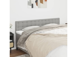 Vidaxl Cabeceiras Cinzento-claro 160x5x78/88 Cm Tecido