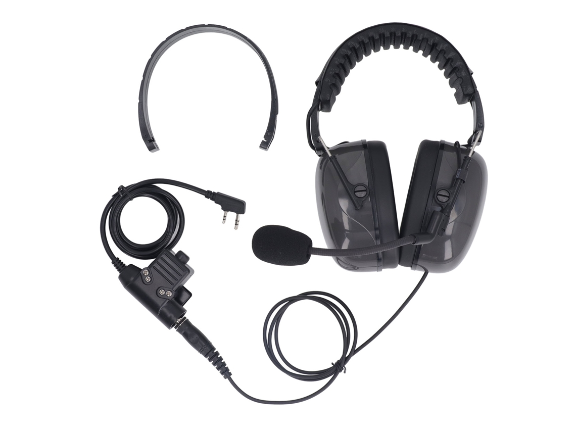Fone tático cancelamento de ruído H70 pacote duplo, compatível com Bapfeng Ty EOOCOO