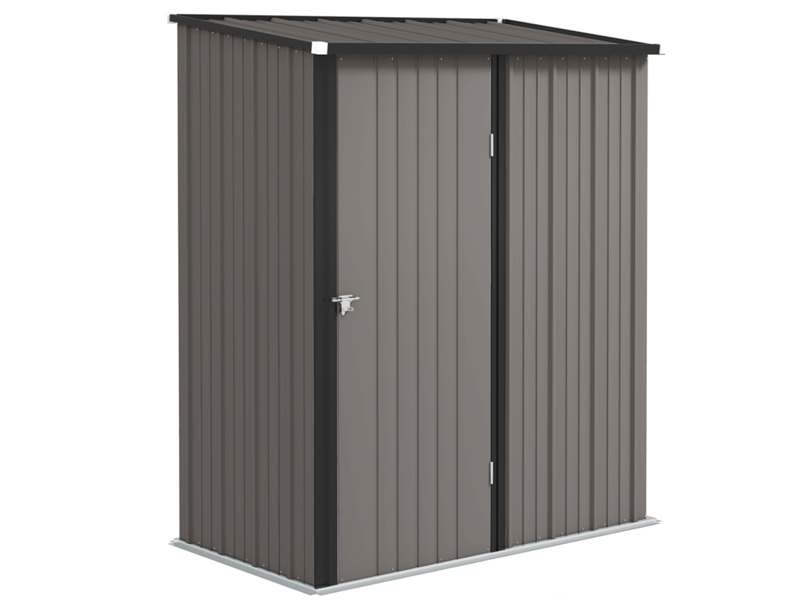 Casinha de Jardim Metálica VERIDIA CUOM com Telhado Inclinado (163 X 89 X 163 Cm)