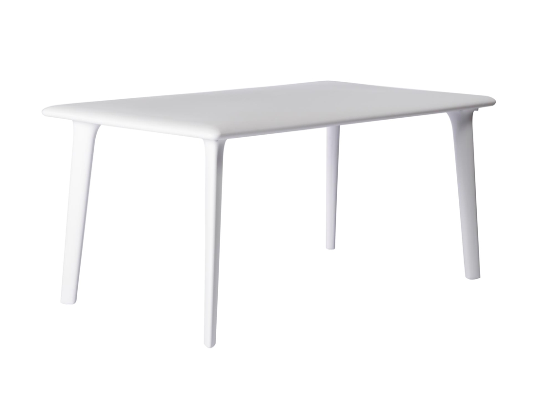 Mesa Rectangular Exterior 160x90 Branco Dessa Resol