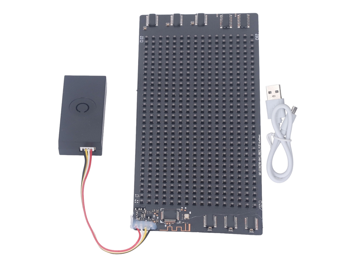 Letreiro LED programável, tela flexível rolante, controlo via app Bluetooth, publicidade | S/MARCA