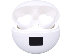 Fones De Ouvido Sem Fio Cuifati Com Design Fofo Coração, Cancelamento De Ruído, Som Estéreo, Bluetooth 5 4, Estojo De