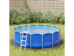 Vidaxl Pano Para Chão De Piscinas Ø306 Cm Poliéster Geotêxtil Cinza