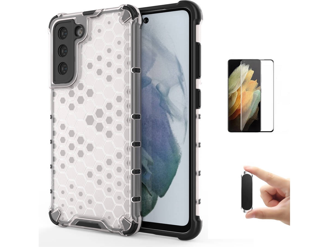 Kit Capa/Película e Suporte Samsung S21 Flexguard Rumble