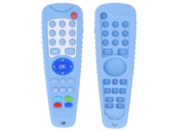Mali chupeta de Silicone para Bebê Controle Remoto Simulado com Botões Variados Azul