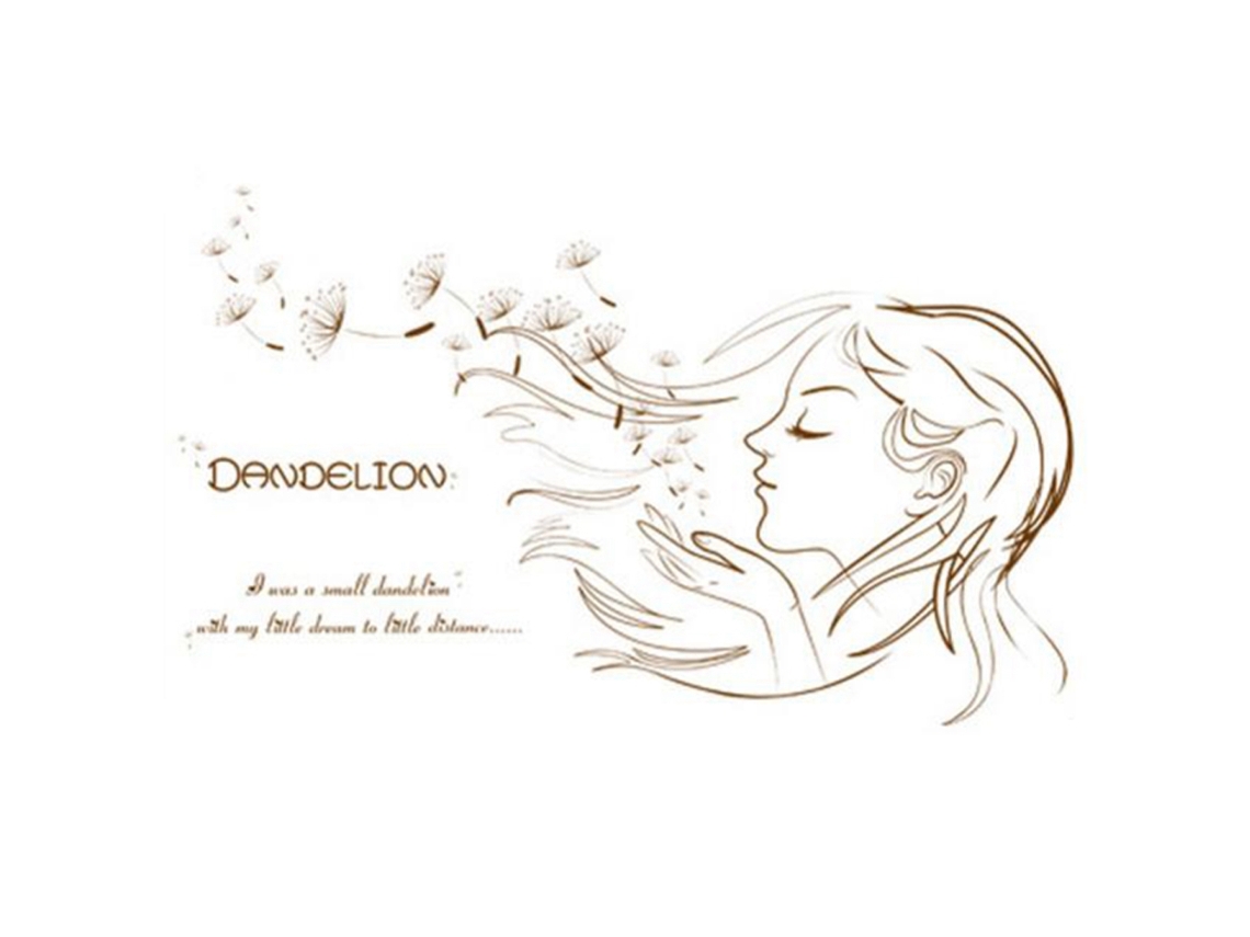 Autocolante Parede Dandelion Decorativo Sala Quarto