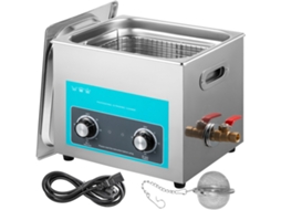 Limpador Ultrassônico 10L 240W com Aquecedor Ajustável Máquina de Limpeza Ultrassônica com 2 Botões para Joias Relógios e Óculos VEVOR