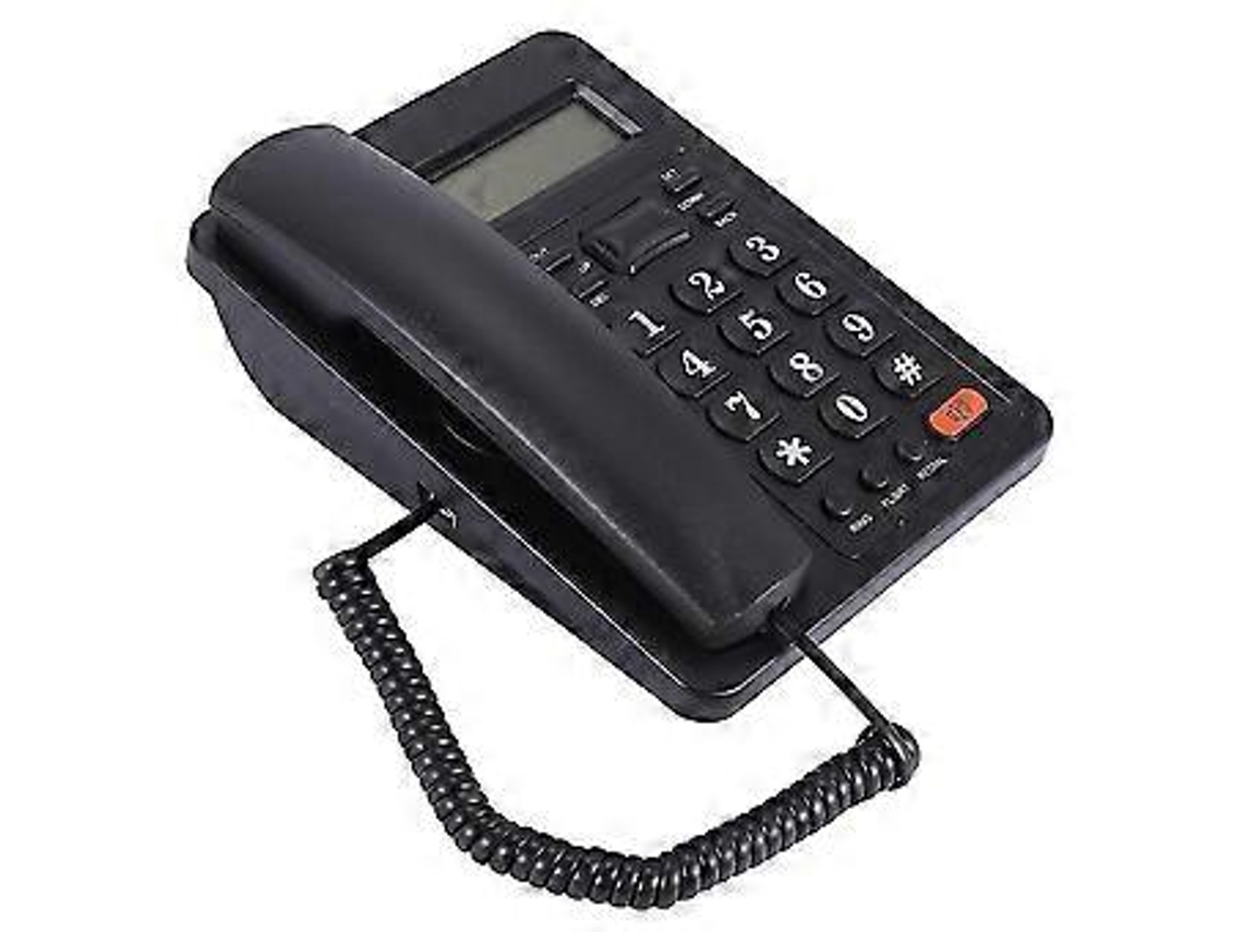 Telefone Fixo Com Fio, Telefone Com Fio De Interface Dupla Com Identificador De Chamadas Para Brilvibera