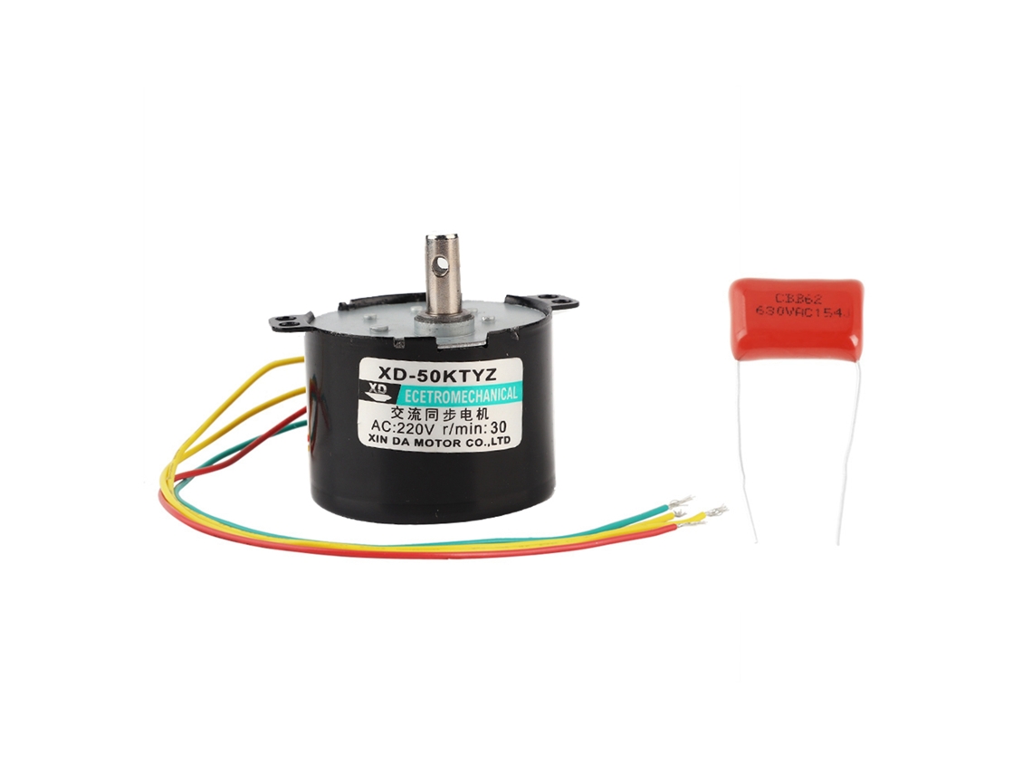 Motor Síncrono Miniatura De Baixa Velocidade E Alto Torque Ac220v 30rpm Cw/ccw 1pcs