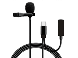 Microfone De Lapela Para Celular, Vídeo Ao Vivo, Placa Som, Câmera, Gravação, Entrevista, Com Cancelamento Ruído, E Aquaforge