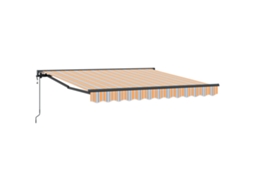Conjunto 1 Toldo Retrátil Vidaxl Azul Alumínio (350 X 250 Cm)