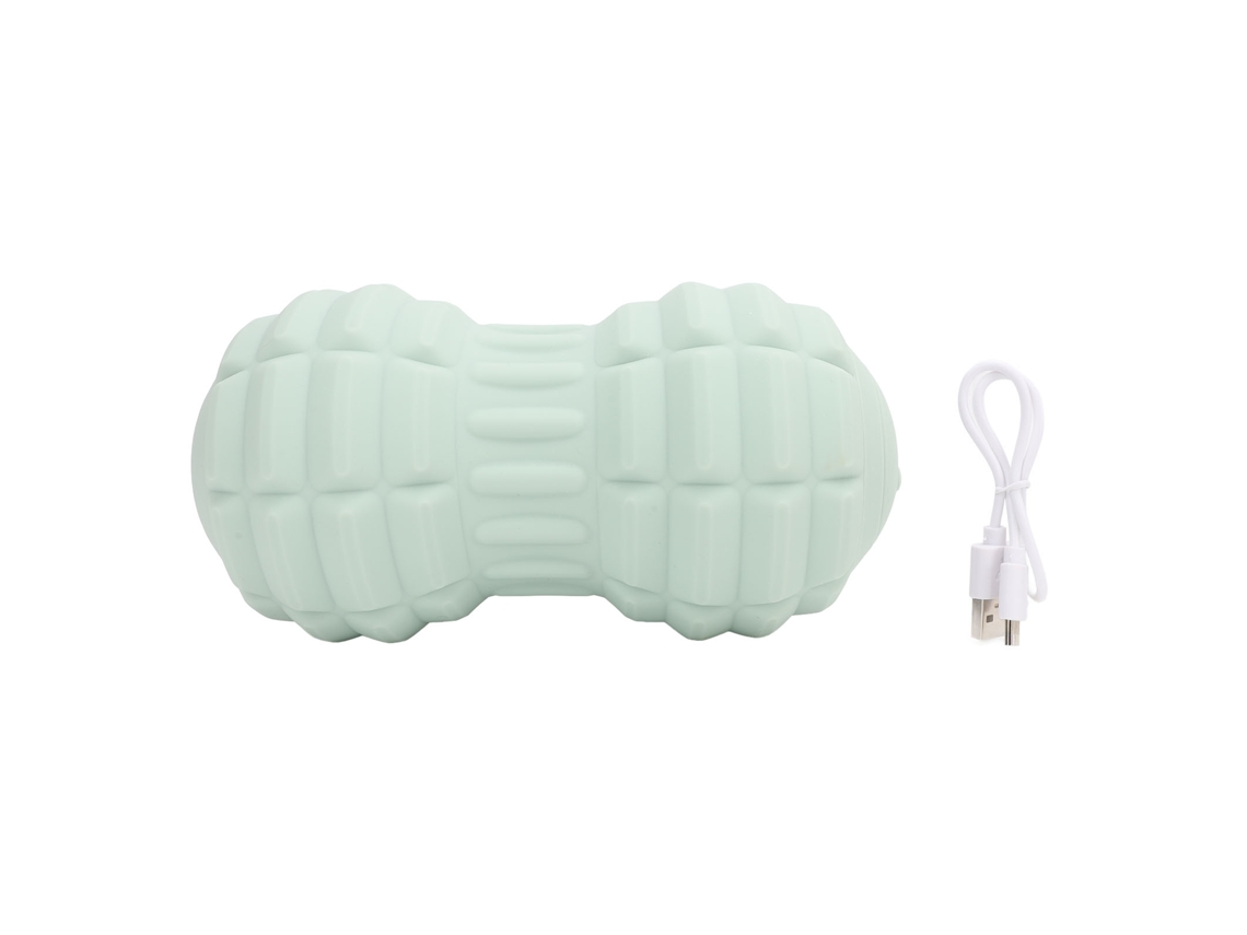 Pelota Masaje Eléctrica Cacahuete, 4 Velocidades, Vibración, Puntos Gatillo, Verde | S/MARCA