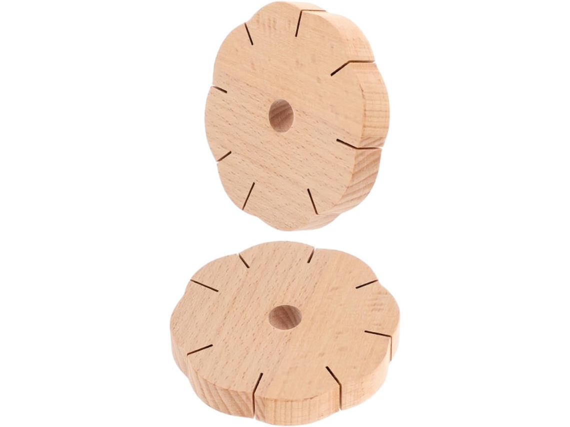 Placa de Tricô para Pulseiras 2 Peças com Cantos Arredondados, Dispositivo Trançar Cordas, Produção CHABERLU