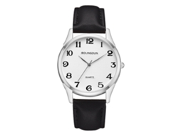 Relógio de Pulso de Quartzo Leisure com Design Elegante e Pulseira de Couro