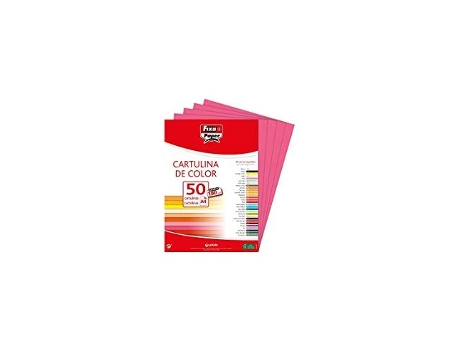 Livro Paq/50 Cartulinas Fixo A4 180g. Fucsia De Desconocido (espanhol)