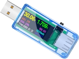 Multímetro Usb Testador 3, 3-30v Para Interfaces E Dispositivos