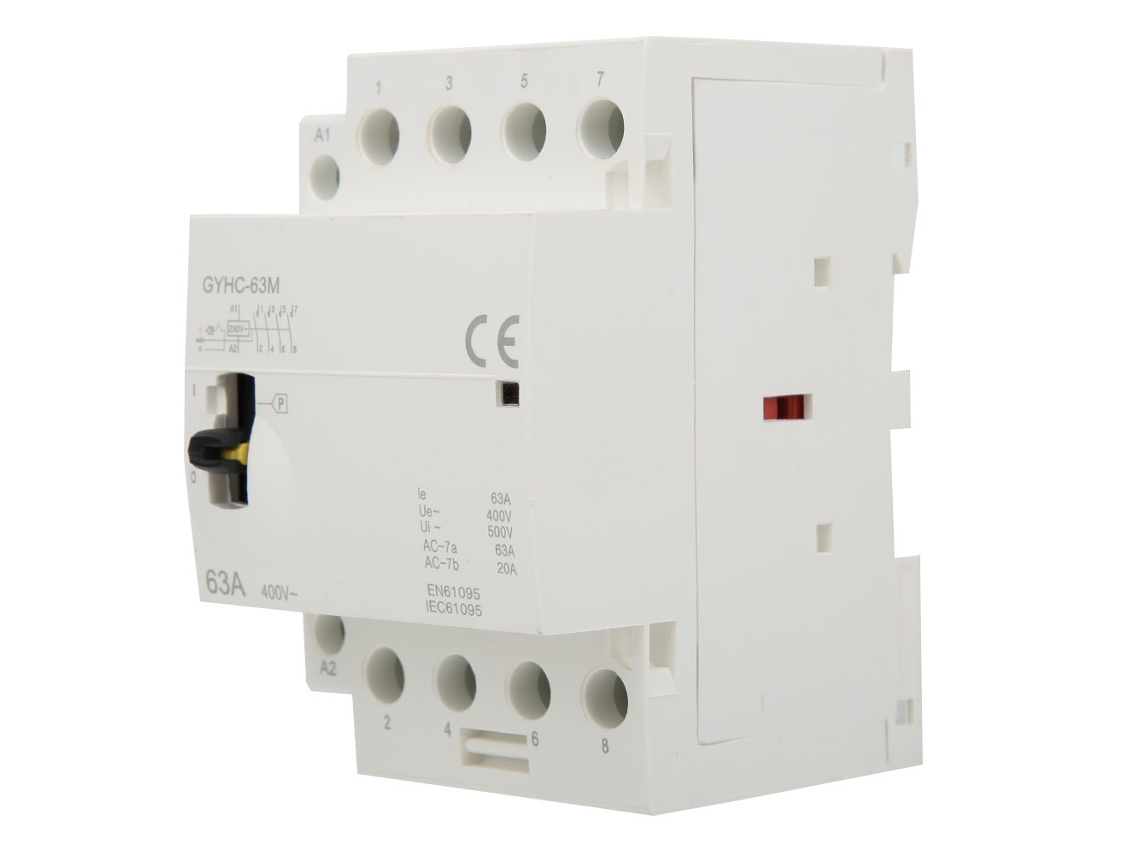 Contacto Ac Doméstico de 4p 63a 50hz com Interruptor Manual para Din Rail
