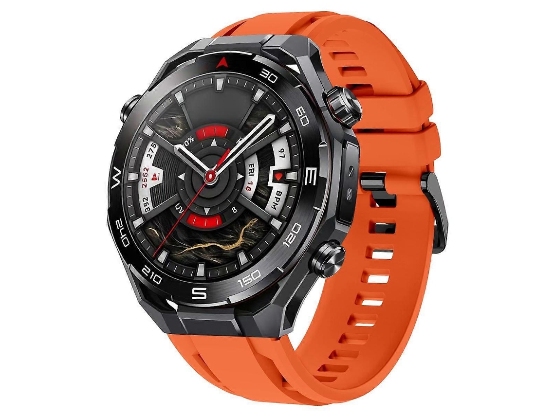 Pulseira De Silicone Esportiva Com Fivela Preta Xdfind Para Huawei Watch Ultimate 2