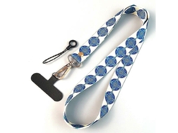 Lurelia Cordão Para Telemóvel Para Pescoço Com Fivela Metálica 40 Cm Azul Anti-perda