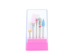 7pcs Cabeças De Esmerilhamento Para Unhas Profissionais Tz-03 Remoção De Pele Morta Polimento Acessório Para Lixadeira De Unhas