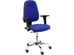 Cadeira de Escritório Operativa PIQUERAS Y CRESPO Socovos Azul com rodas anti-risco (Braços Reguláveis - Tecido)