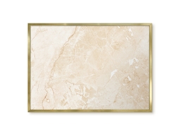 Quadro magnético de parede bege pedra para quarto Espelharte (70x50 cm)