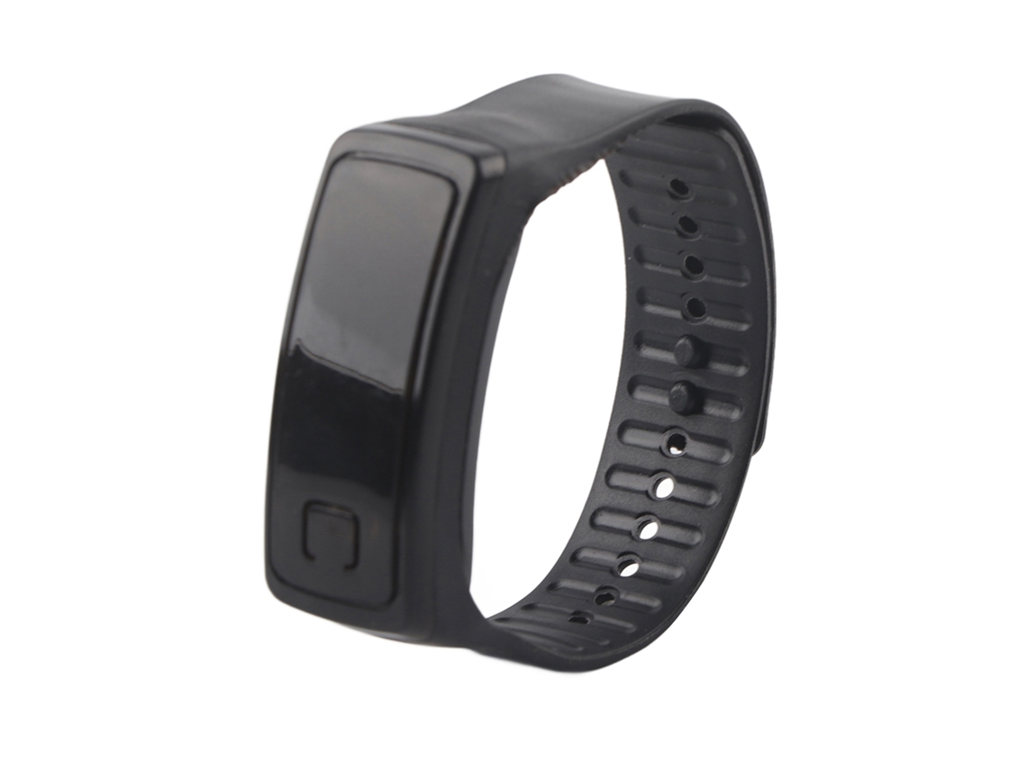 Relógio esportivo LED com pulseira de silicone, mostrador digital de 12 horas e visor eletrônico.