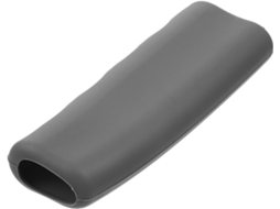 Camada de gel de silicone confortável e fácil de limpar, com formato ondulado.