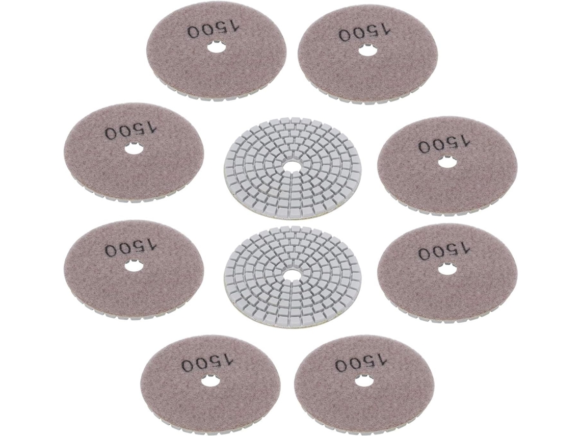 Discos De Lixa Diamantados 10 X 3 Polegadas Para Mármore E Concreto,