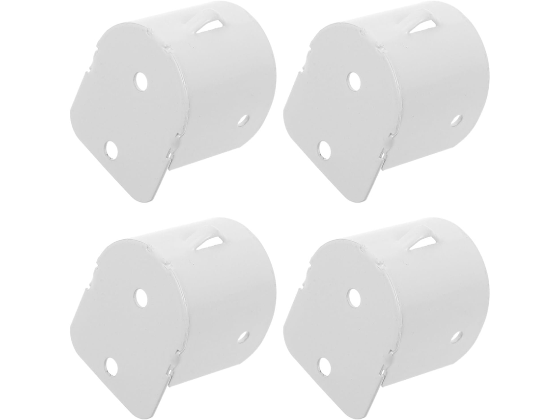 Suportes Para Varão De Cortina Chuveiro Com Design Antiqueda, Conjunto De 4 Peças Em Aço Inoxidável, Fácil Instalação
