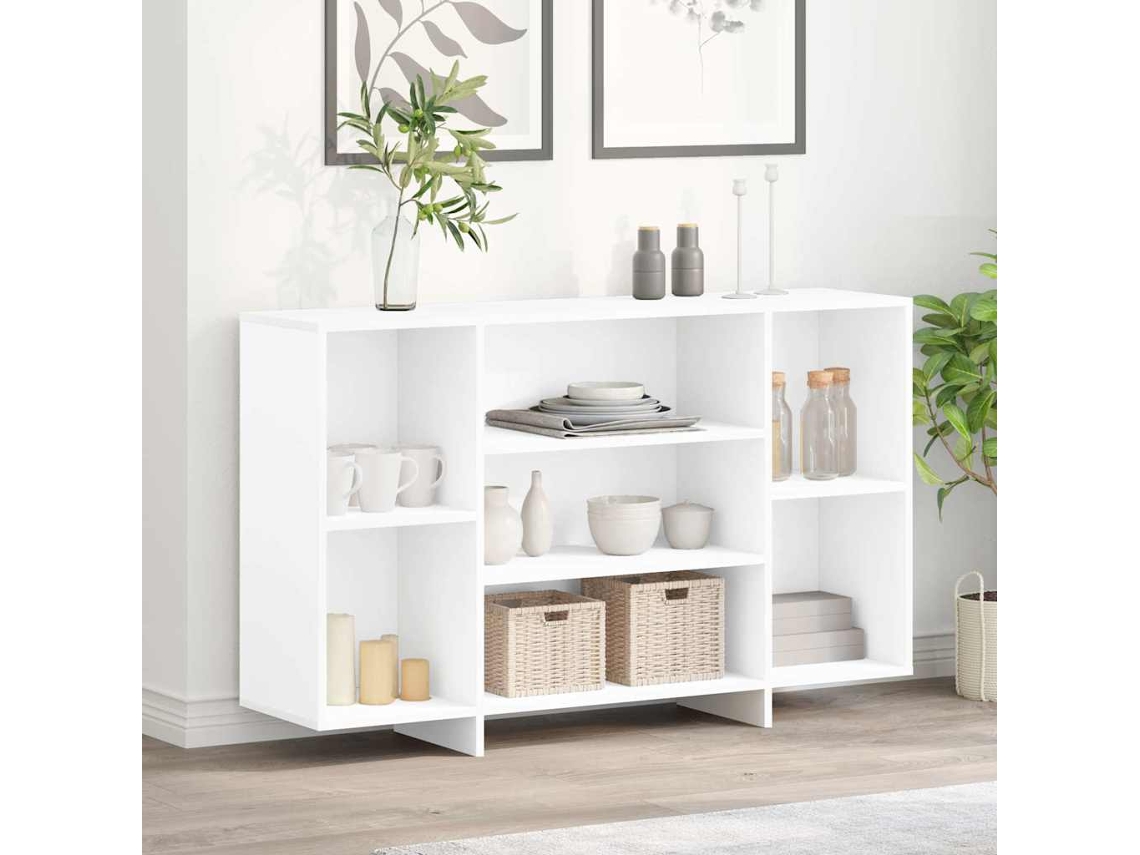 Vidaxl Aparador 120x30x75 Cm Derivados De Madeira Branco