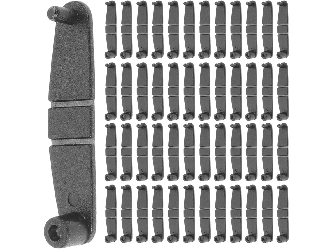 Aboofan Clips Dobráveis De Plástica Preto Com Design Flexível 100 Peças Para Chaveiros, Idealis Para Uso Dário E