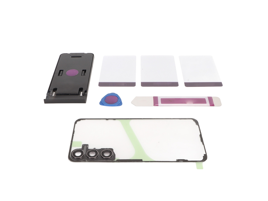 Capinha De Vidro Transparente Para Galaxy S23+ Plus Com Lente Câmera