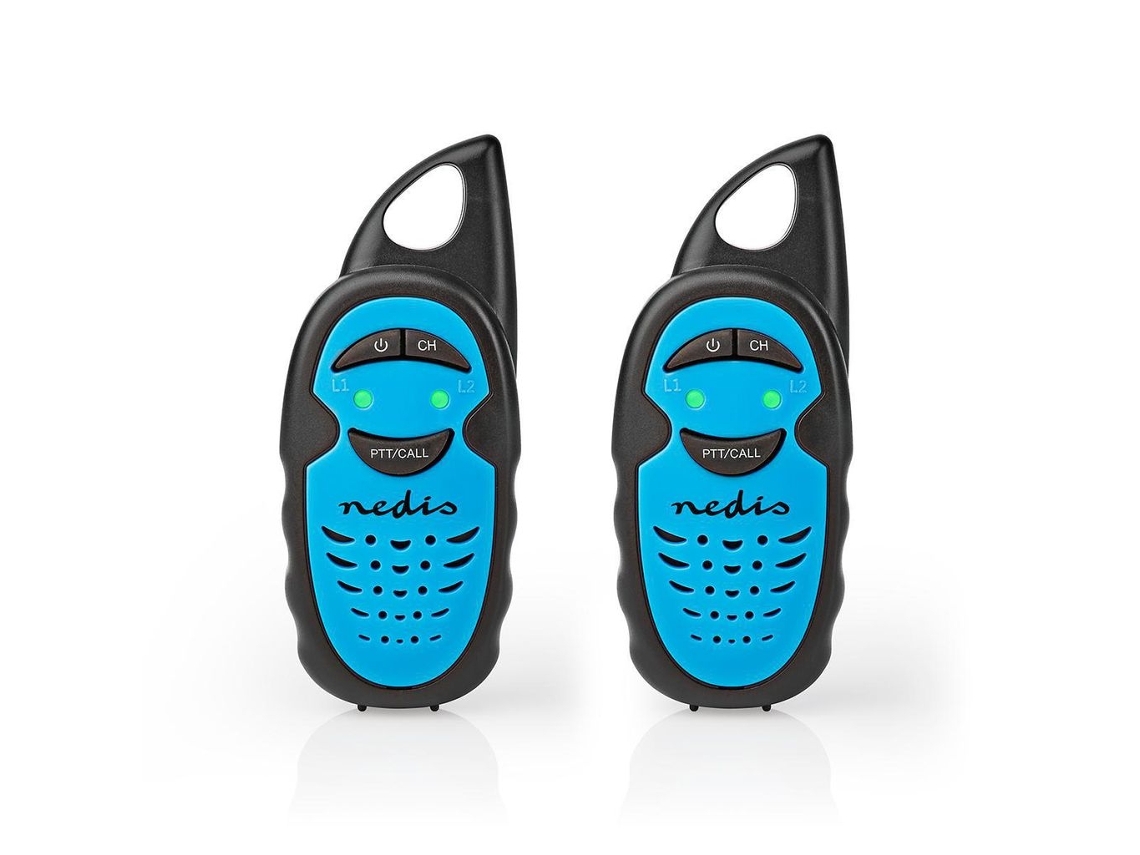 Rádio Comunicador Nedis, Alcance de 3km, 3 Canais, PTT, Preto AQUAFORGE