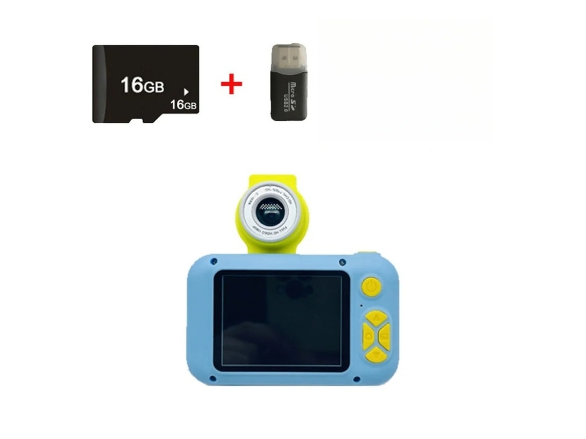 Câmera Infantil , Hd 4000w, 24 Polegadas, Ips, Lente Flip-up De Tecido, 16g, Azul