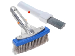 Escova de Limpeza para Piscina, para Paredes, Fundo, Degraus e Azulejos, Uso Manual em Spas, Lagos, Fontes e Banheiras AQUAFORGE