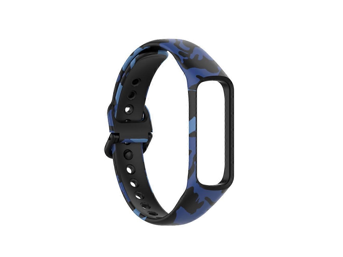 Pulseira de couro genuíno para Galaxy Fit 2 com estrutura de metal e pulseira de substituição Ly Ebike